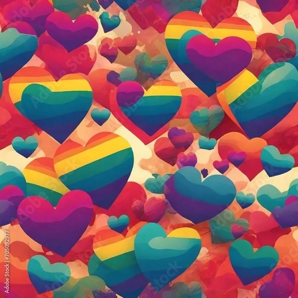 Obraz pattern with hearts