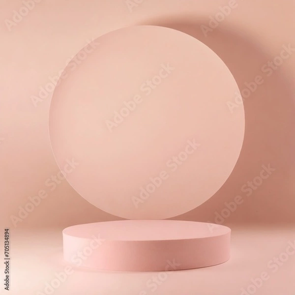 Fototapeta Blank podium luxury product display studio backdrop background