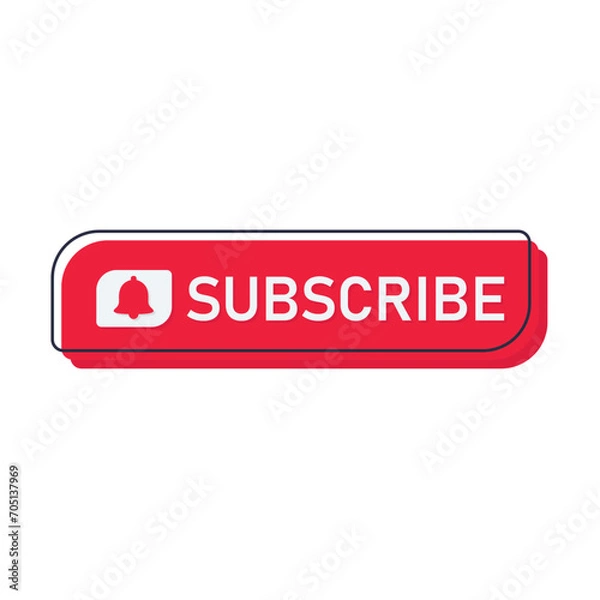 Obraz subscribe button illustration