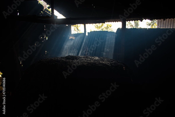 Fototapeta Pottery making involves shaping clay by hand, using a wheel, or coiling techniques.