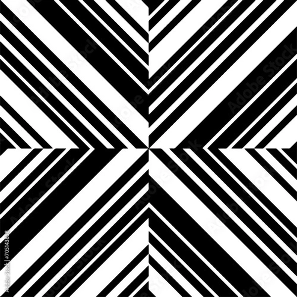 Fototapeta Monochrome pattern, Abstract texture for fabric print, card, table cloth, furniture, banner, cover, invitation, decoration, wrapping.seamless repeating pattern.Black color.