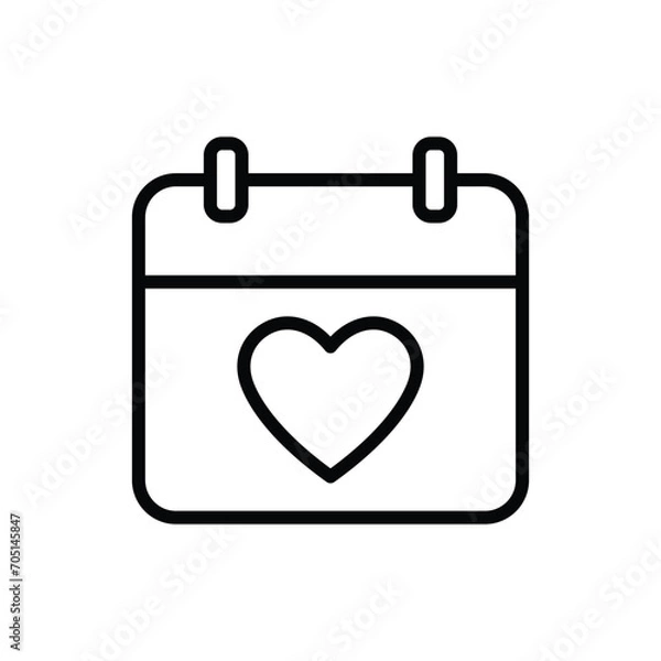 Obraz valentine icon vector design template simple and clean