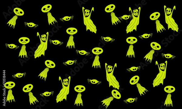Obraz Halloween monsters isolated on background