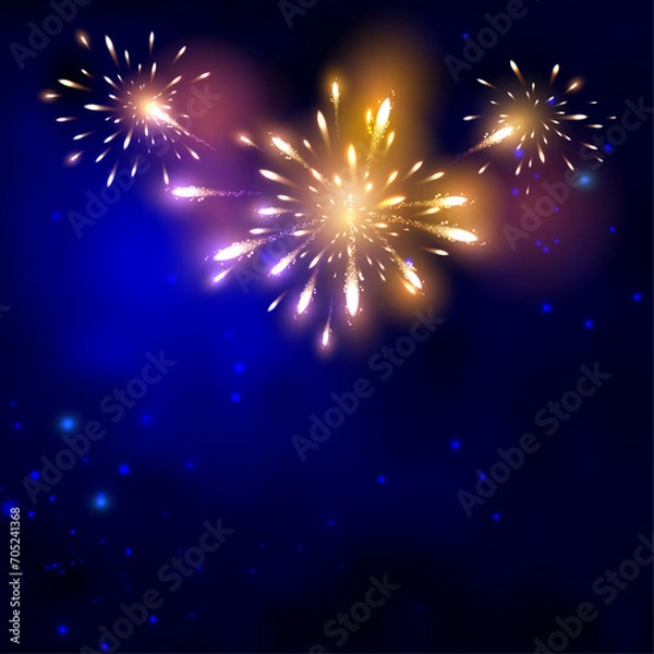 Fototapeta Abstract firework background