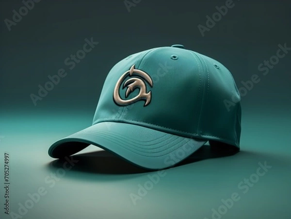 Obraz Trendy Baseball Cap Mockup for Sports and Streetwear - AI Generated