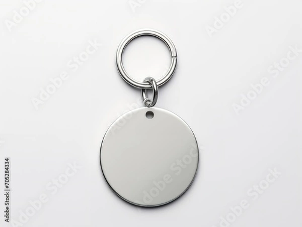 Fototapeta Custom Keychain Mockup for Personal and Promotional Use - AI Generated