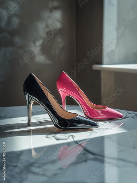 Obraz Schwarz Pinke High Heels