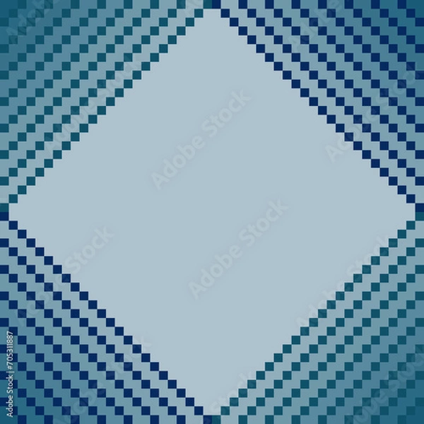 Obraz Light blue diamond background with blue gradient striped corners