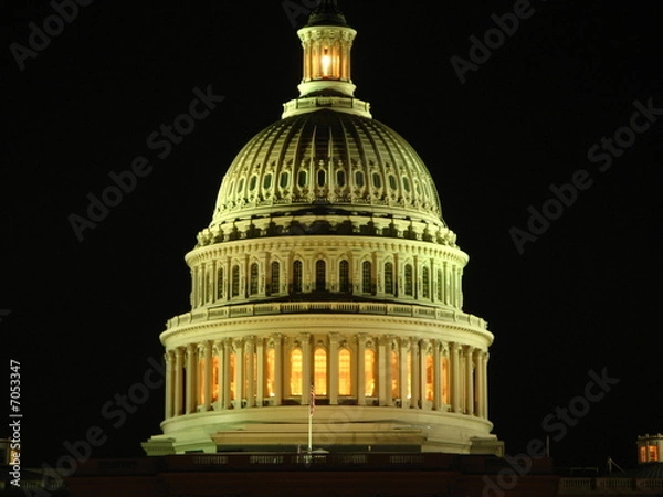 Fototapeta US Capitol by Night, Washington DC 