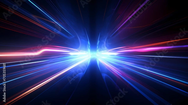 Fototapeta Technology abstract graphic poster web page PPT background, technology background