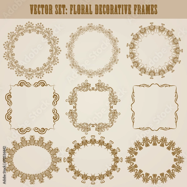 Fototapeta decorative frame