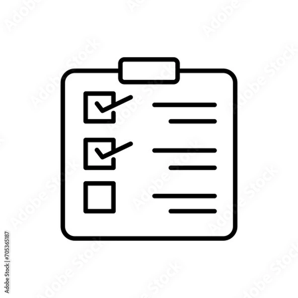 Fototapeta File report outline icons, minimalist vector illustration ,simple transparent graphic element .Isolated on white background