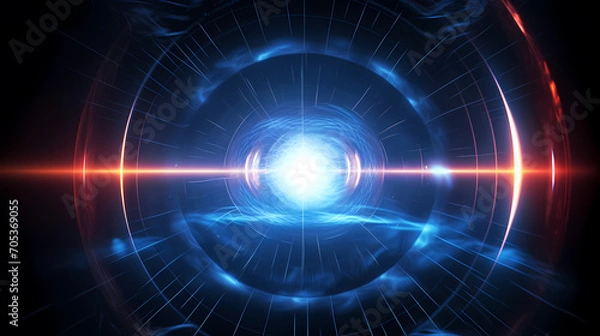 Fototapeta Technology abstract graphic poster web page PPT background, technology background