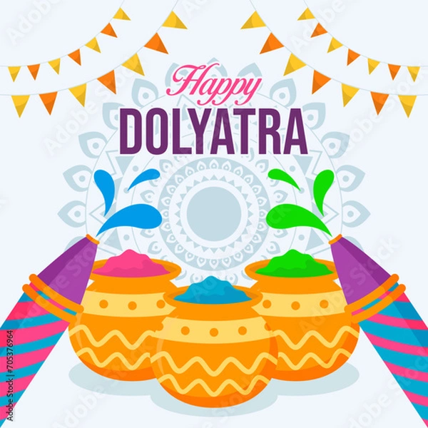 Obraz illustration vector background Dolyatra. Vector eps 10
