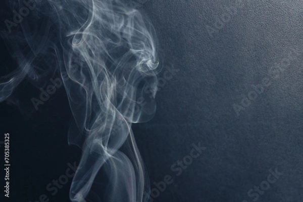 Obraz smoke on black background