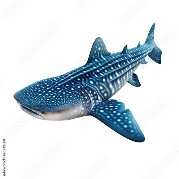 Obraz Whale shark isolated on transparent background