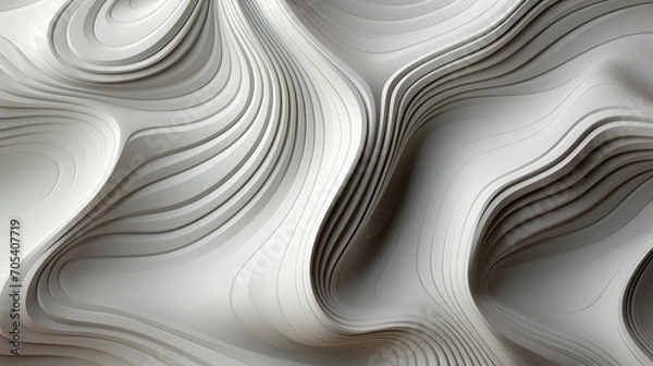 Fototapeta black white vinyl texture with round geometric pattern. forming elegant waves