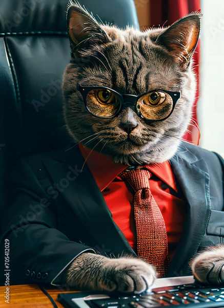 Obraz cat on a chair