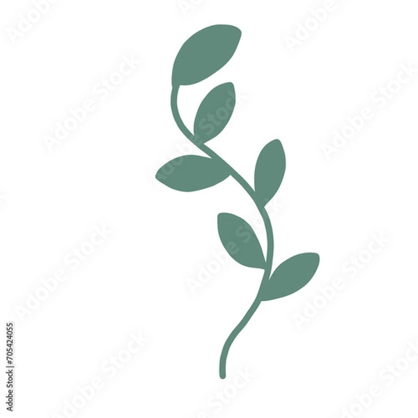 Obraz leaf branch illustration isolated png