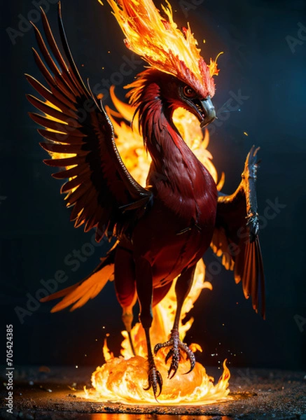 Obraz dragon in fire