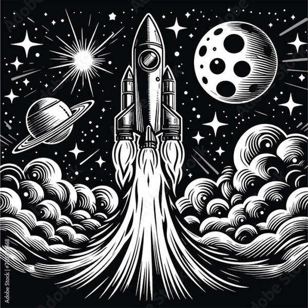 Obraz space rocket