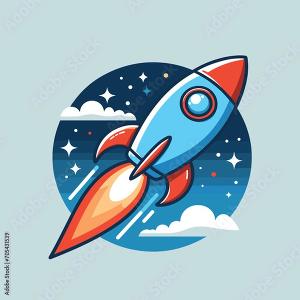 Obraz rocket in space