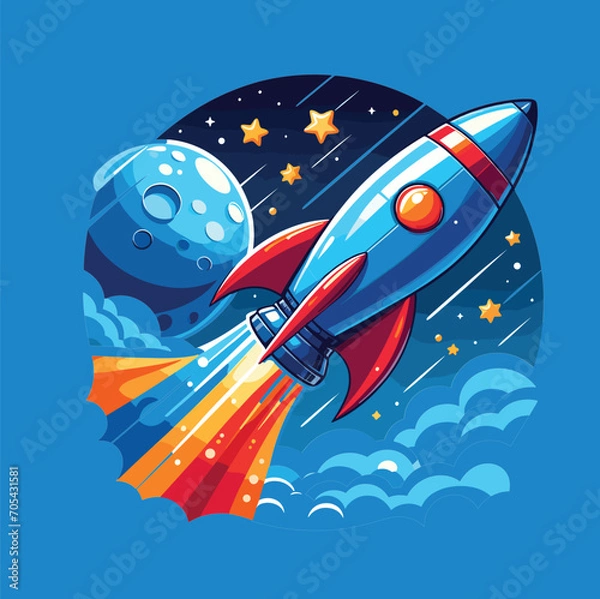 Obraz rocket in space