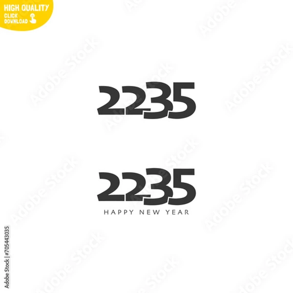 Obraz Creative Happy New Year 2235 Logo Design