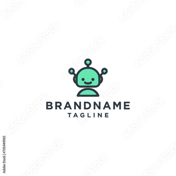 Obraz robot ai logo icon design template	
