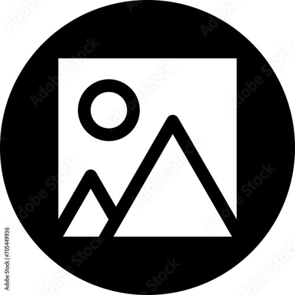 Fototapeta Image Fill Circle Icon.