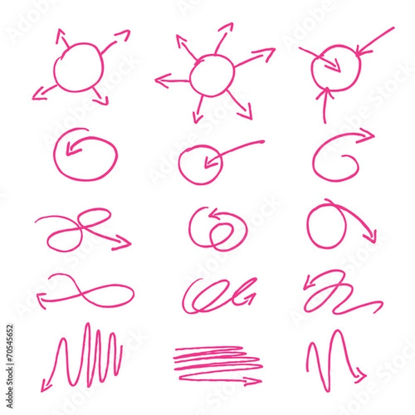 Fototapeta red vector arrows