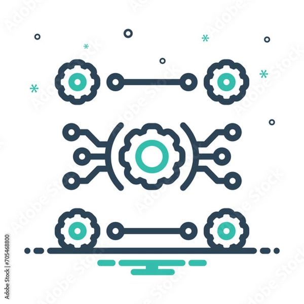 Obraz Mix icon for synthesis