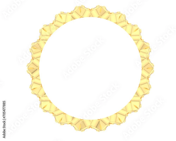Obraz Jewelry isolated on background. 3d rendering - illustration