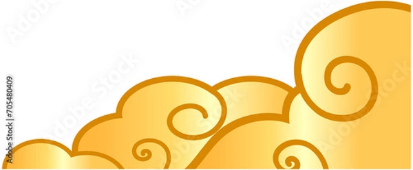 Obraz Lunar New Year Cloud Corner