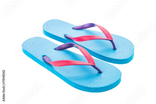 Fototapeta Flip flop isolated on white background