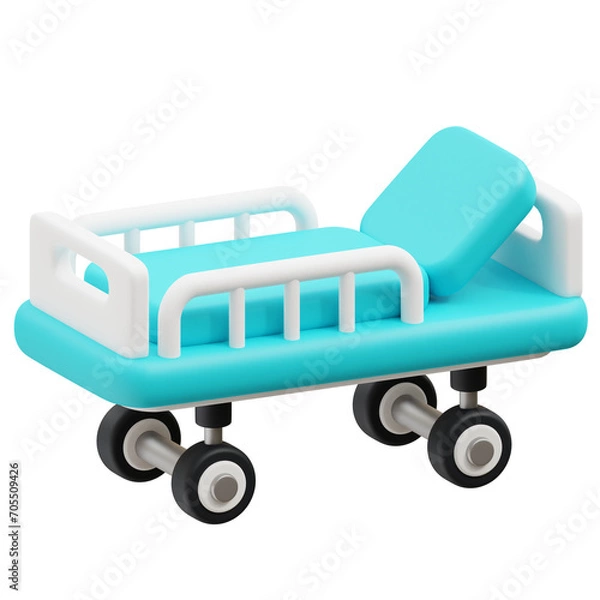 Obraz Hospital Bed 3d Icon