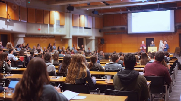 Obraz Group of People Sitting in Lecture Hall