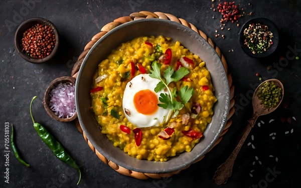 Fototapeta Capture the essence of Dal in a mouthwatering food photography shot
