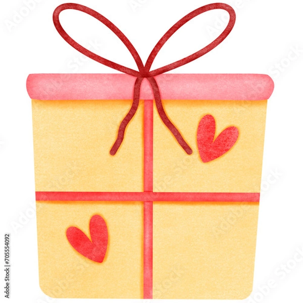 Obraz Gift box in Valentine's Day