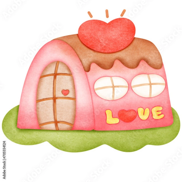 Obraz House in Valentine's Day