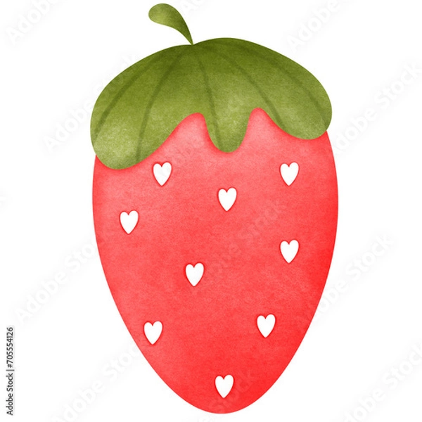 Obraz red strawberry with love