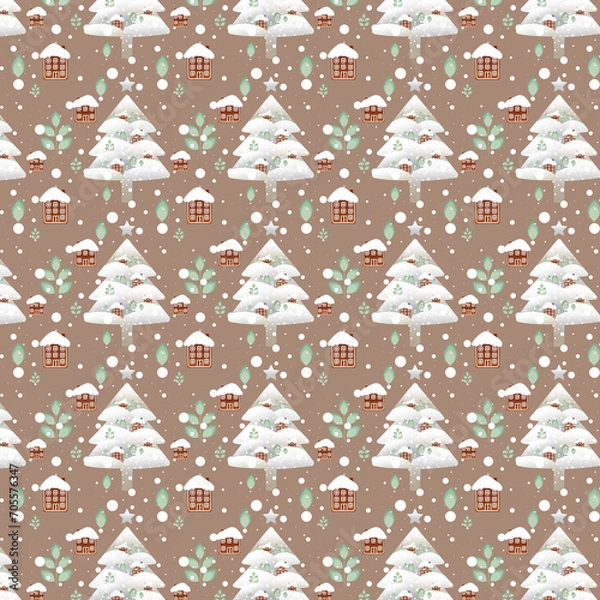 Fototapeta Pattern Gingerbread