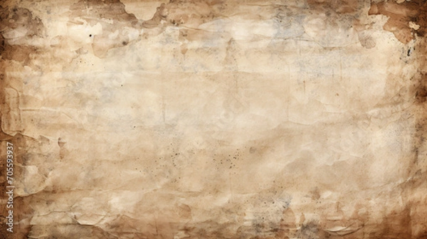 Fototapeta Retro paper background, old brown kraft paper background texture