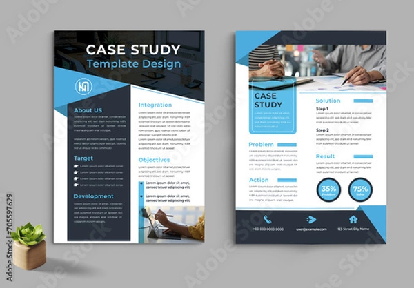 Fototapeta Case Study Template