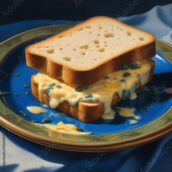 Obraz Moldy Cheese Sandwich