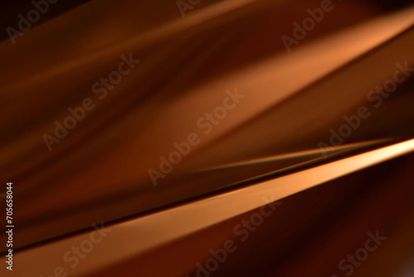 Obraz ブラウンの抽象背景　チョコレートやコーヒー色のイメージ背景　ライン　光線
