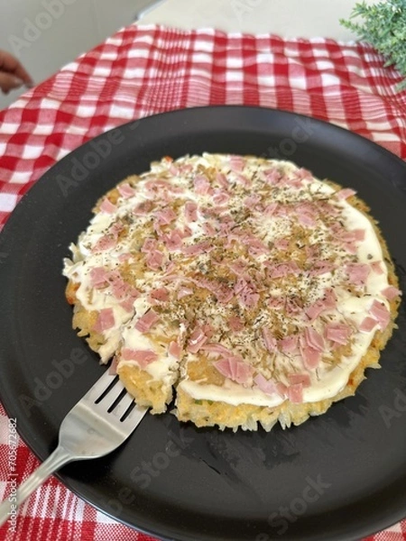 Fototapeta Torta de Arroz com Presunto