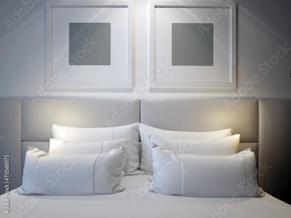 Obraz modern double bedroom