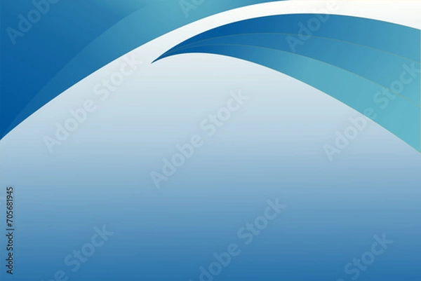 Obraz Abstract vector background curve blue design