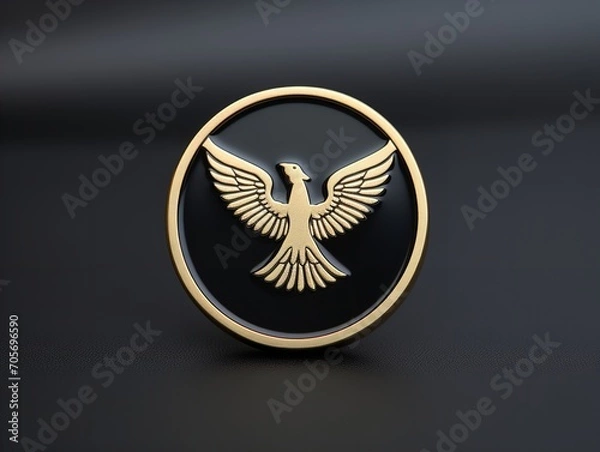 Obraz Creative Custom Pin Badge Mockup for Branding and Collectibles - AI Generated